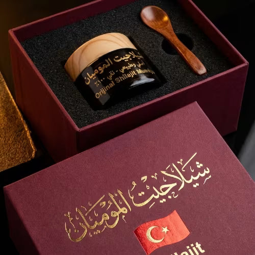 شيلاجيت الموميان ( بوكس + الموميان + معلقة خشب )